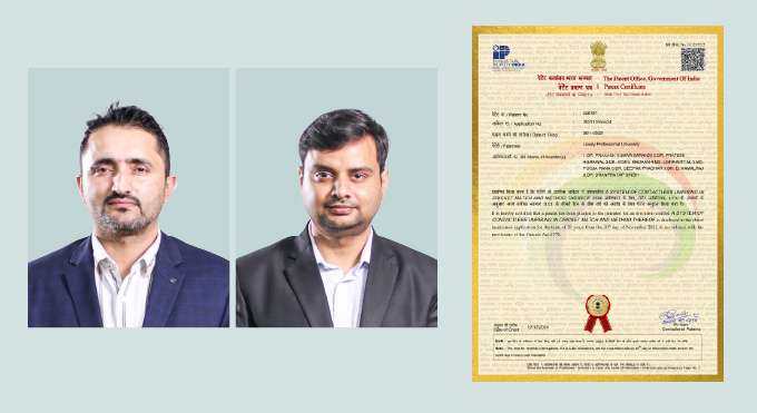 CSE Faculty Patent Granted to LPU